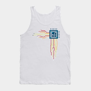 Computer chip - Creative illustration Tank Top